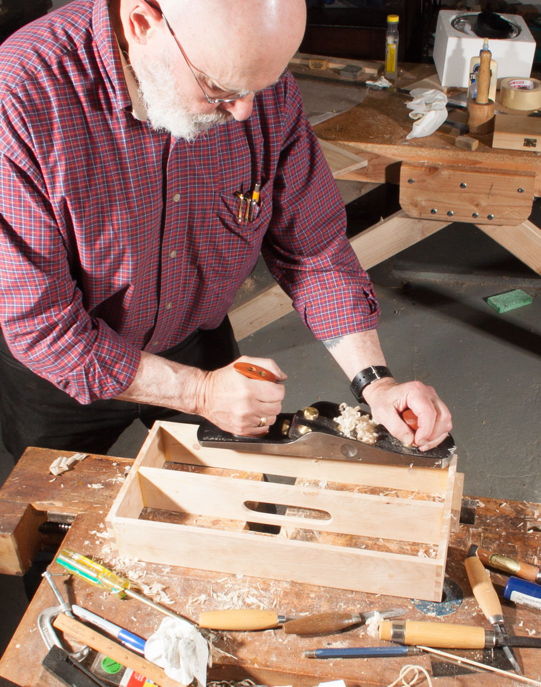 Planing the frame for a drawer insert