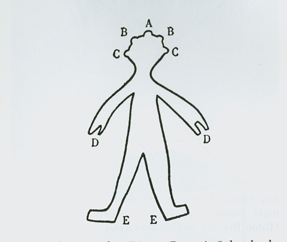 The flat humanoid in Dionys Burger's Sphereland