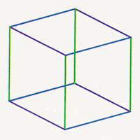 Adding three edges to complete the cube.