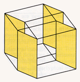 One more group of four parallel faces in a hypercube.