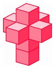 the unfolded hypercube in three-space