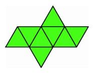 A strip of six triangles