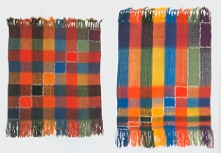 Weavings designed by Joan Erikson