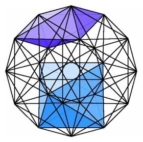 Projection of the 24-cell into three-space.